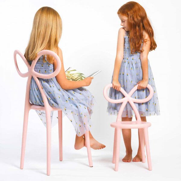 Ribbon Chair Baby  - Light Blue